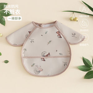 Baby eating smock summer thin waterproof washable sleeveless bib for infants all-in-one childrens painting smock