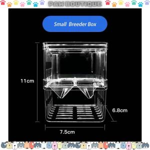 Paw Boutique AQUARZOO Aquarium Breeder Box for Fish  Breeding Box Fish Incubator with Suction Cups Isolation Divider Betta/Guppy Fish Breeding Guppies Hatchery Box
