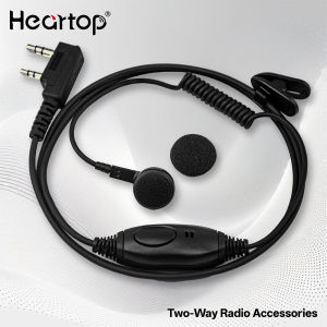 For BAOFENG UV5R/Kenwood TK Series/WLN 2-Pin PTT Radios/walkie talkie Headset Earpiece Earphone With Microphone Headset Hands-free