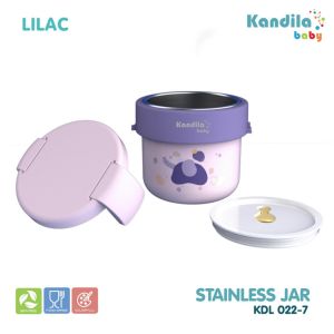 KANDILA BABY STAINLESS JAR 450ML / KDL 022-7 / KOTAK BEKAL MAKANAN UNTUK ANAK / TEMPAT BEKAL TAHAN PANAS UNTUK ANAK / WADAH MAKAN STENLIES / WADAH MAKANAN ANTI TUMPAH