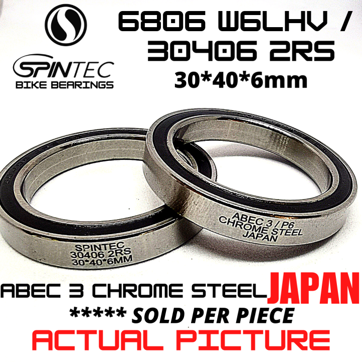 SPINTEC 6806W6LHV 30406 2RS Japan Chrome Steel Rubber Sealed