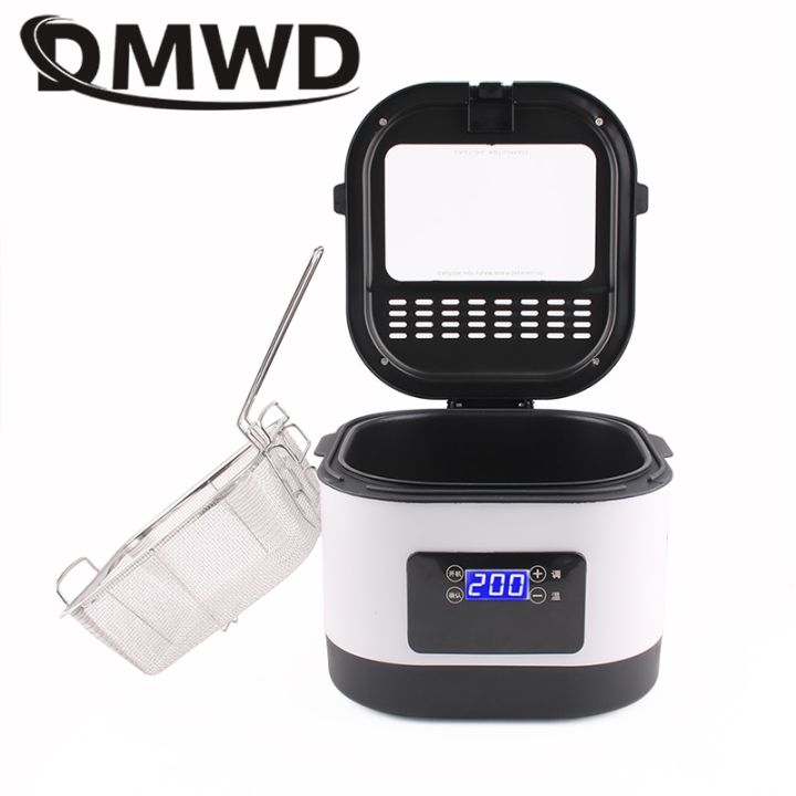 5L Electric Deep Fryer Oil Oven Hotpot Adjustable Thermostat Fried