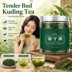 Young Bud Tea HFH Small Leaf Formosan Lettuce Herb Tea Buds Natural Herbal Drink Mellow Tea Fresh Aroma Flower Fruit Tea Xiaoye Kudingcha Nenya Office Tea Daily Beverage