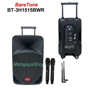 Speaker Portable Baretone BT-3H1515BWR Speaker Trolley BareTone 15"