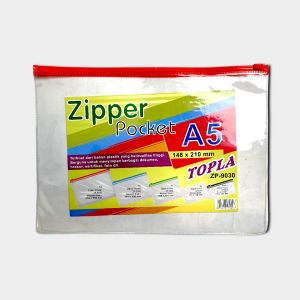 Topla Binder A5 Multicolor Ziplock Organizer Pocket 9070 - Set 3 Pcs