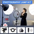 150W 5600K With Tripod Dimming Video Light Photo Studio Live Fill Light Professional Photographic Equipment with Control. 