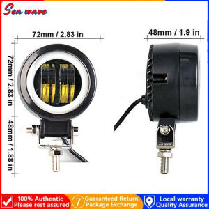 Car Universal 20W Angel Eye Round 3.2 Inch LED Fog Lamp With Light Used For Towing Cars Bicycles Automobiles And Emergency Lights The Best Lighting For Angel Eyes