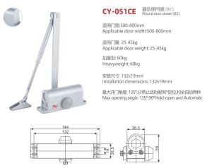 LESTOP Surface Mounted Heavy Duty Fire Rated Door Closer CY-051CE (Hold Open) Fire Rated / Yale door closer