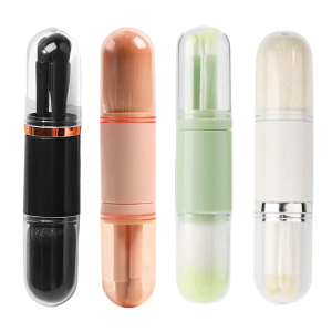 Du lịch thân thiện 4 trong 1 cọ trang điểm với lông mềm cho ứng dụng trơn tru tuyệt vời cho EVERYDAY và sử dụng du lịch