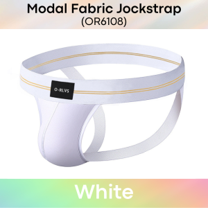 Mens Jockstrap: Modal Fabric Double Layer Pouch Jockstrap Underwear (OR6108)