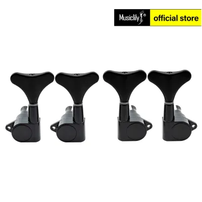 Musiclily 2R2L Sealed Bass Tuners Tuning Pegs Keys Machine Heads Set for 4 String Electric Bass