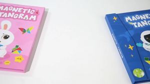 Wooden Magnetic Tangram Puzzle Kids Early Learning Educational Toy