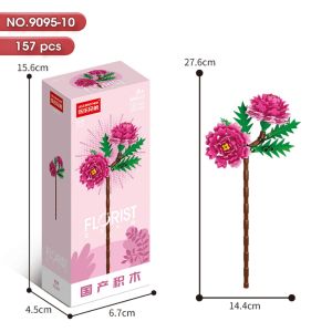 Flower Bouquet Building Blocks Toys Set Sunflowers Rose Tulip Flowers Gift for Girlfriends