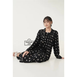 SANDANG JAYAA - Semasa Kebaya Kutubaru Batik Cap Atasan Wanita Terbaru Modern Outfit Kondangan Trendy Cantik - Warna Navy Putih Marun Hitam Bata Tosca Dusty - By Batik Solo