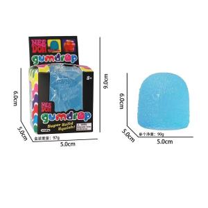 【NeeDoh Gumdrop】Schylling NeeDoh Nice Cube Sensory Fidget Toy Neehdoh Ice Cube Squishy Toy Sensory Squeeze Toy with Super Solid Squish Stress Relief Anxiety Sensory Tool nee doh nice cube
