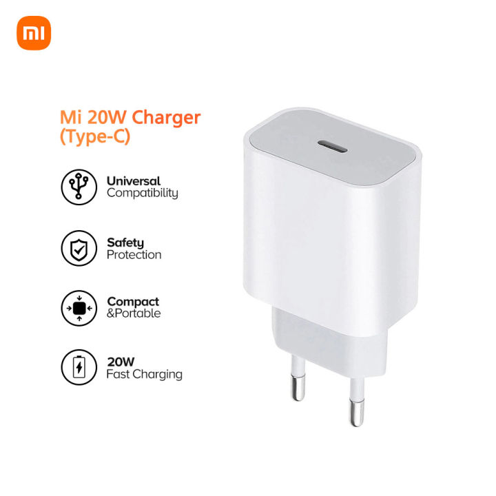 Xiaomi Mi 20W Charger (Type-C) Compact & Portable Supports PD High ...