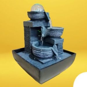 Buddha water fountain indoor table top ball pump LED living desk top Feng Shui water pump small fountain desktop office