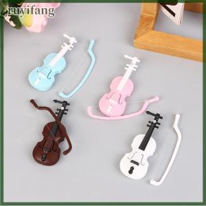 ruyifang ไวโอลินจำลองขนาดเล็กทำด้วยมืออุปกรณ์ตกแต่งไวโอลินสำหรับตกแต่งไวโอลินไร้กลิ่น