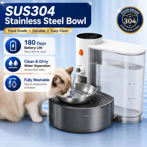 Automatic Self-Cleaning Pet Water Fountain | Wireless Rechargeable Cat & Dog Dispenser | No Filter Needed