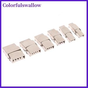 Colorfulswallow 10 chiếc móc kẹp hàm bằng thép móc cài dây đồng hồ khóa ren kết nối trang sức tự làm