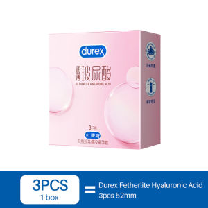 Privacy Shipping Hyaluronic Acid Lubricant Durex Condoms for Man Ultra Thin Soft Sleeve for Adult Male Intimate Goods