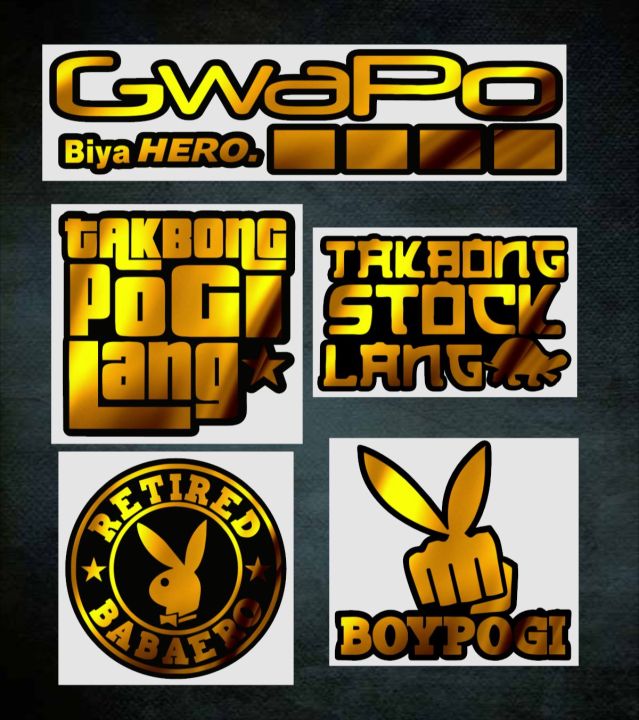 TAKBONG POGI LANG DECAL STICKER | Lazada PH