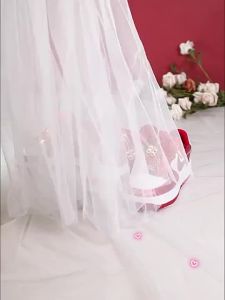 【Ship in 24H】Joy character small pendantaj Wedding Shoes Happy Word Wedding Shoe Buckle Men Women dunk University Red Decoration Pendant Detachable Wine Red Silk Laces Ready 25.2.5