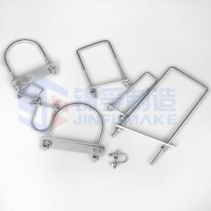 Galvanized Square Card U Card Right Angle U Screw U-Bolt U-Shaped Pipe Card Ride Marca Buckle Card Hoop