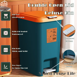 Vision Thùng Rác Để Chân Dung Tích Lớn 65L/10L/15L/20L Có Nắp Thùng Phân Loại Đạp Chân Gia Dụng Thùng Đựng Rác Dung Tích Lớn Thùng Nhựa Phân Loại Rác Bằng Giấy Thùng Rác