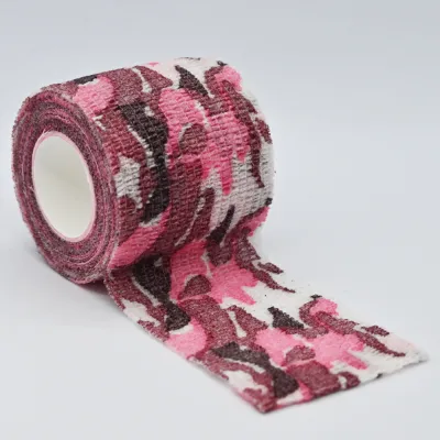 1 Roll 2.5/5/7.5/10cm*4.5m Non Woven Elastic Self Adhesive Bandage Cohesive Bandage For Sports Fixing Finger Wrist Leg