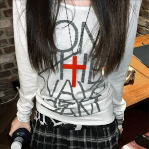 Hợp Thời Trang Punk sành điệu Gothic thánh giá bằng gỗ Mặt dây chuyền Cho Phụ Nữ Người Đàn Ông Cổ Điển Màu Đen Hip Hop Y2K Vòng Cổ Quà Tặng trang SỨC TIỆC