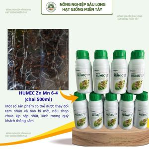 Hợp Trí Humic Zn Mn 6-4 Ra rễ đẻ nhánh phục hồi nhanh Tăng chống chịu biến đổi khí hậu Phát triển vượt trội (500ml)