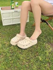 WomenS Summer Outdoor Clogs New Non-Slip Thick-Soled Sandals Beach Shoes Closed-Toe Slippers For Women