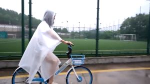 Non disposable cycling poncho raincoat adult hooded raincoat bicycle poncho raincoat outdoor travel