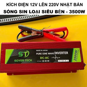 Kích Điện Nhật Bản 3500W Sóng Sin Chuẩn – Dùng Cho Gia Đình Xe Hơi Cực Ổn Định