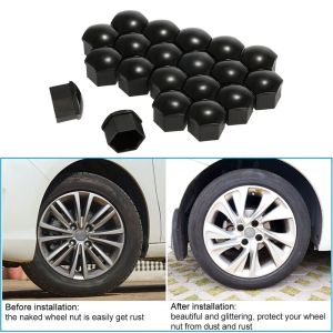 Tutup Baut Velg Mobil isi 20pcs WARNA HITAM Bahan Karet Tebal Cover Pelek Penutup Pelindung MS ACC