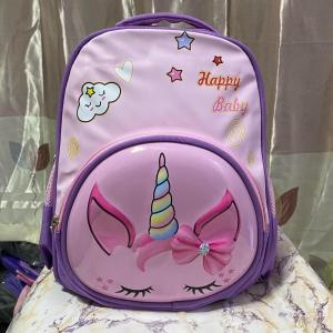 New 3D  Kindergarten Children’s High-Looking Pink Unicorn Lightweight Backpack B22