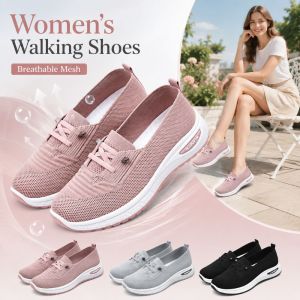 NALANILI Mesh Holes Womens Walking Shoes Lightweight Breathable Slip on Sneakers Versatile Comfort Casual Sneakers Travel Outdoor Home