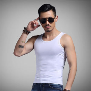 Combo 2 Áo lót ba lỗ nam vải mát trắng cotton mặc trong áo sơ mi trung niên văn phòng thông thoáng sợi bông MO2