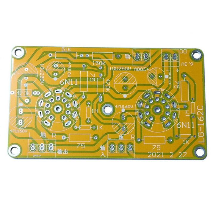 Buffer 6N11/6DJ8 Tube SRPP Preamplifier Headphone Amplifier Bare PCB ...