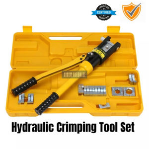 6T/8T/12T Hydraulic Crimper Tool Kit Tube Terminals Lugs Battery Wire Crimping Force