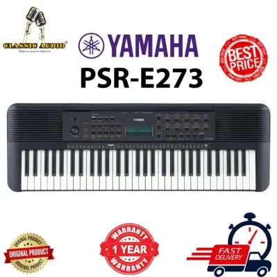 Original YAMAHA (PSR-E273) - Touch Responsive Keyboard/Piano With Original Yamaha Power Supply - (Total of 61 Keys) - inclusive of/ 1 Year Warranty