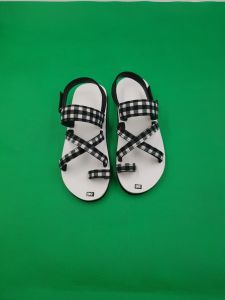 xăng đan nữ A 112 ca rô đế trắng