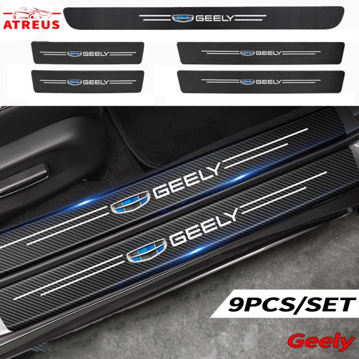 Okavango Sticker Geely Carbon Fiber Car Door Sticker Protector Auto Threshold Strips ...