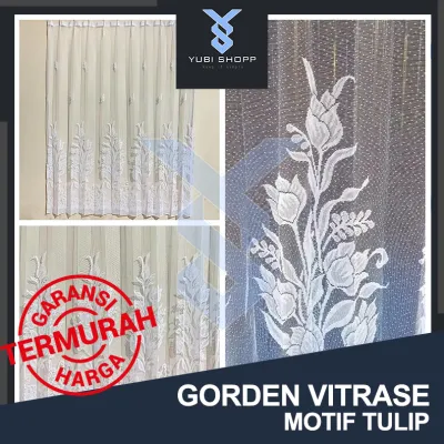 GORDEN SIANG MOTIF TULIP GORDEN VITRASE DALEMAN GORDEN