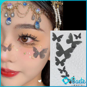 Baete Butterfly Sticker Accessories Eye Corner Makeup Bright Diamond Tear Stage Face Decoration