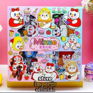 Sticker Box Mixue Anak Lucu Viral 2400 Isi 100 Lembar Sticker MIXUE Snow | Mainan Anak Stiker Mixue Rainbow Waterproof Murah | Sticker Mixue Snow Besar Isi 100 Sheets