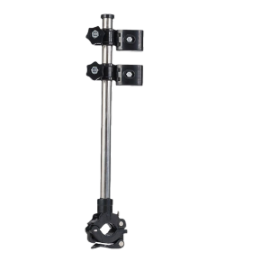 Outdoor Bike Umbrella Stand Anti-Shake H-Shaped Double Clip Umbrella Clamp 360° Rotation Cycle Umbrella Stand Suitable for Motorcycle/Stroller