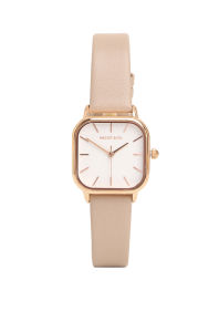 Milliot & Co Ainsley Rose Gold Leather Strap Watch