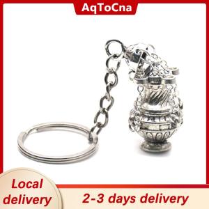 [COD] AqToCna Ship within 24 hours  Incense For  Keychain Metal Censer Religious For Key Ring Jewelry Bag Car Pendant Keyfob For Home Office